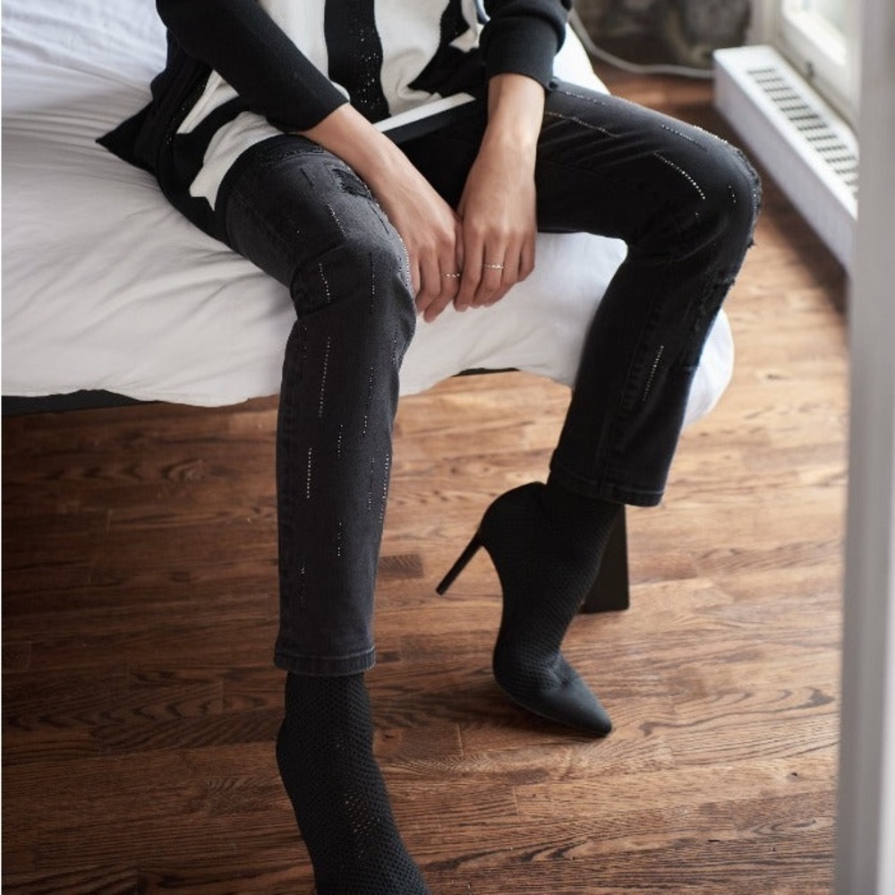 Joseph Ribkoff Sparkle Jeans - Picture 3 of 11